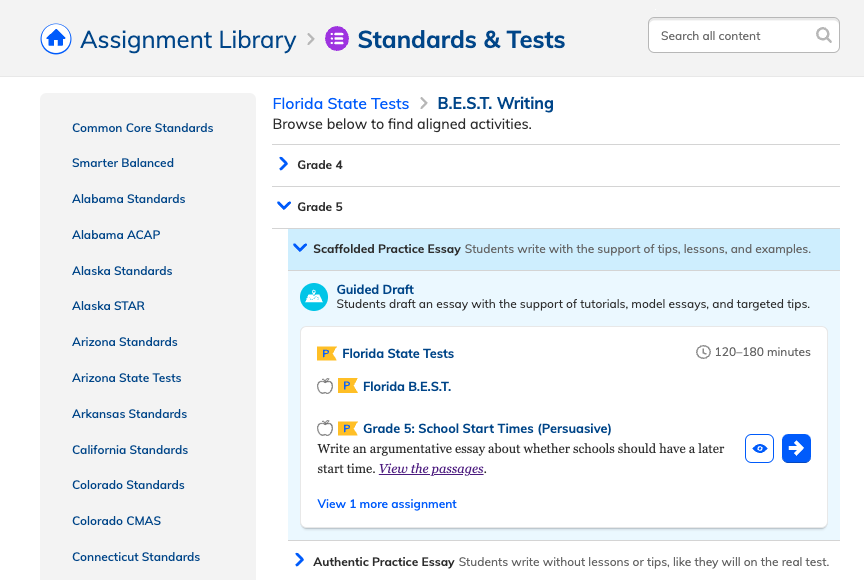 Preparing for Florida State Testing with NoRedInk NoRedInk Help Center