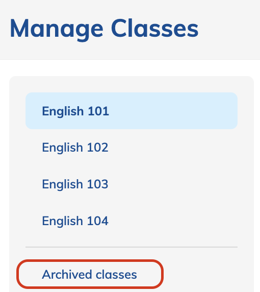 How to Unarchive a Class – NoRedInk Help Center
