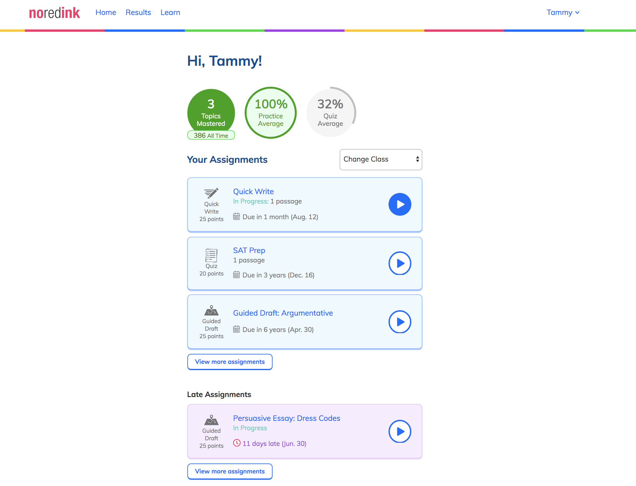 how to unsubmit a noredink assignment