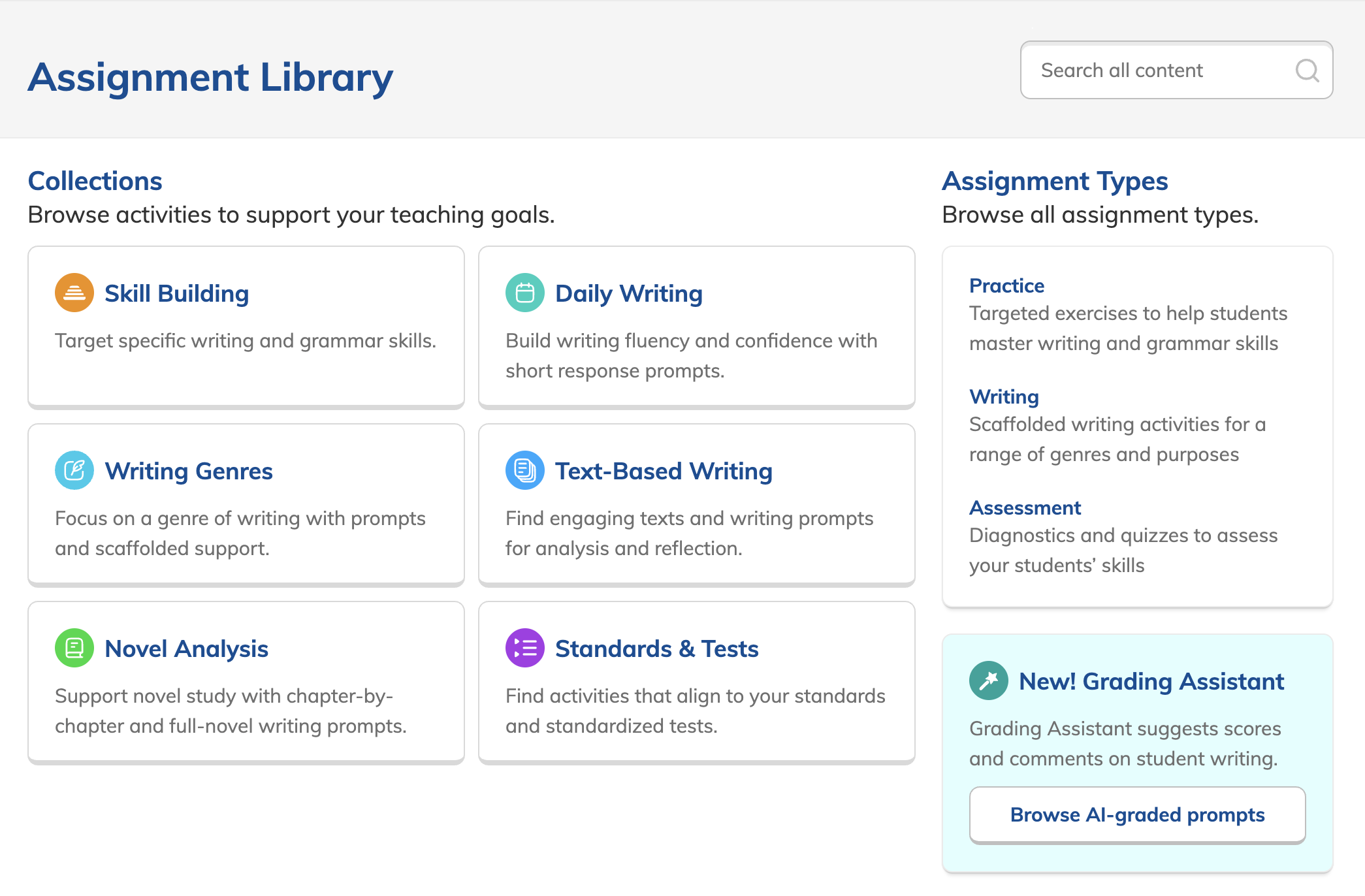 Assignment Library main page.png