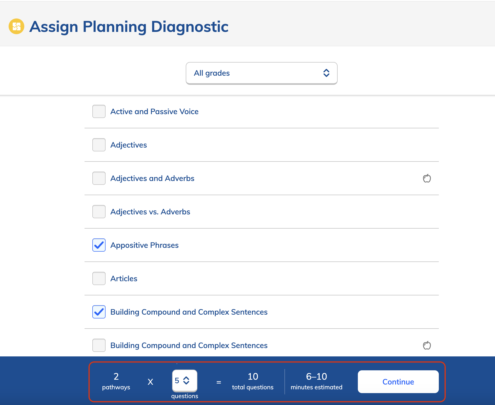 Select topics for a custom Planning Diagnostic.png