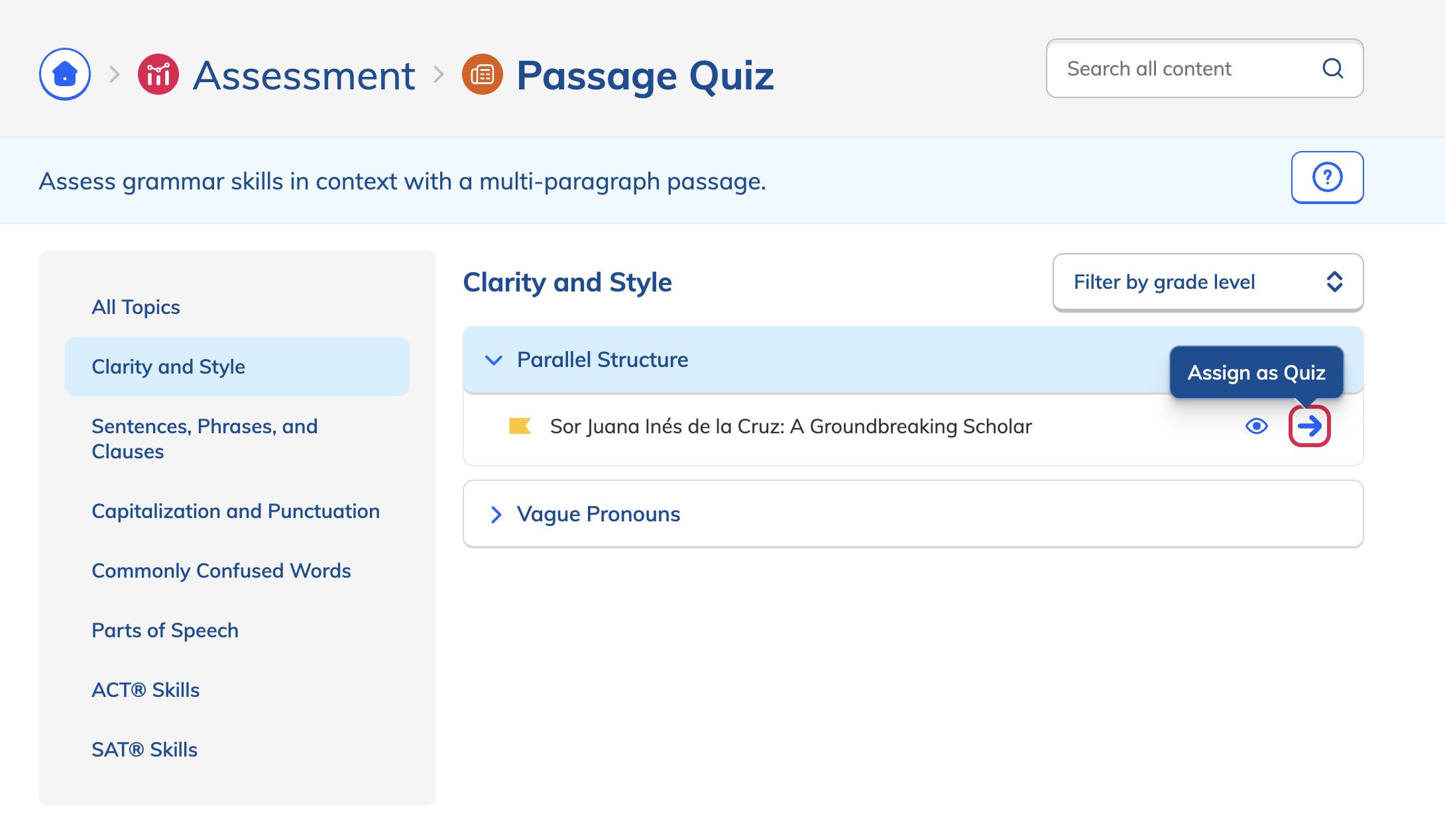 Selecting a Passage Quiz.png