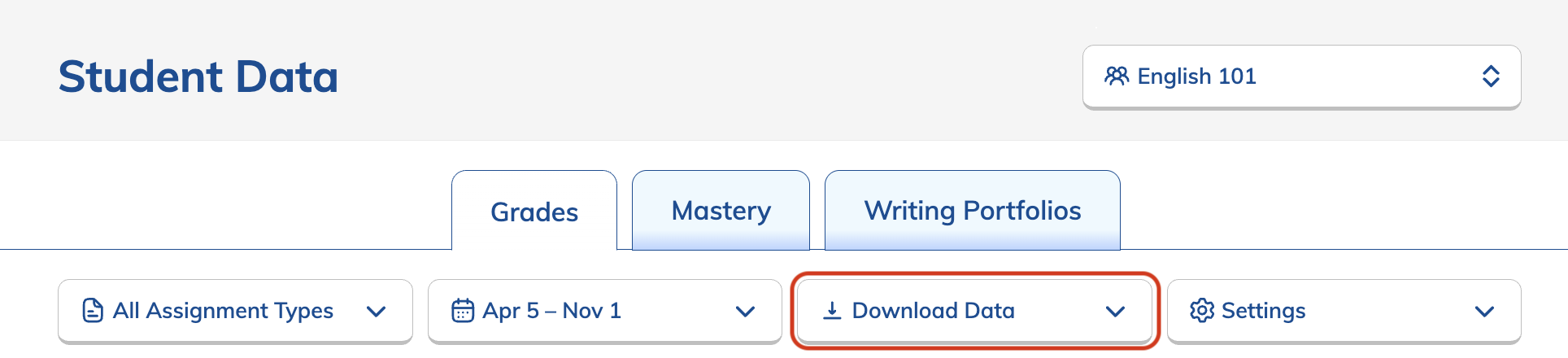 Download Data option highlighted in Student Data.png