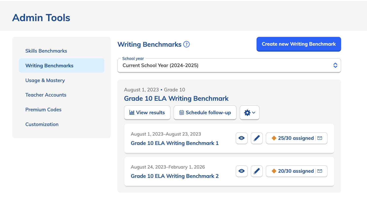 Writing Benchmark home page.png
