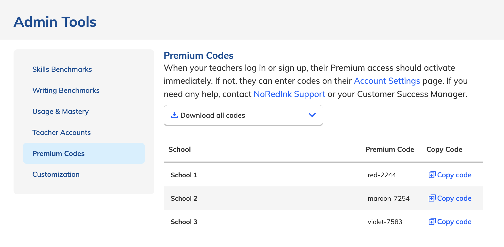 Premium codes in the Admin Tools.png