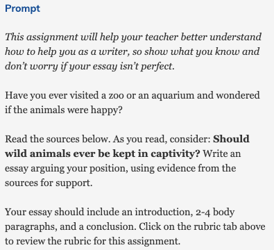 baseline writing assessment student free speech